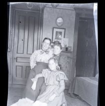 E. Alice Austen, [Nellie, Lysbet and Woman in bedroom], ca. 1902.