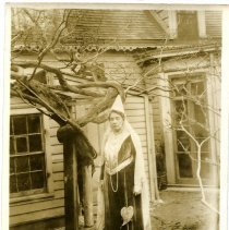 E. Alice Austen, [Alice dressed in costume at Clear Comfort], ca. 1930.