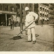 E. Alice Austen, Street Sweeper, 1896.
