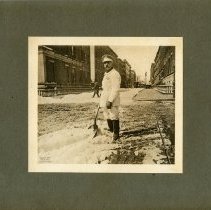 E. Alice Austen, Street Cleaner, Copyright 1896.