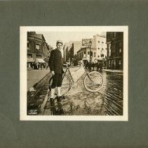 E. Alice Austen, Mounted Messanger Boy, 1896.