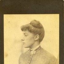 [Alice Austen in Profile], ca. 1885
