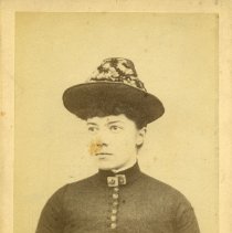[Alice Austen Wearing a hat], ca. 1880