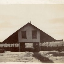 E. Alice Austen, Covered dock and sunset, 1901