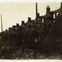 E. Alice Austen, Walls of 14 homes burned in the Hoboken Fire, 1897