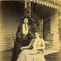 E. Alice Austen, [Violet Ward and a friend at Clear Comfort], ca. 1900.