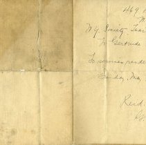 Receipt from the N.Y Society of Dance Teachers June 4, 1917