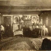 E. Alice Austen, [Middle Parlor, Clear Comfort], ca. 1890