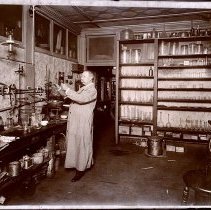 Peter T. Austen in his Lab, ca. 1900