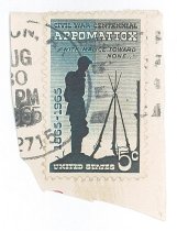 Appomattox 5 cent stamp
