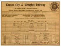Kansas City & Memphis timetable