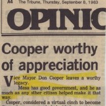 Cooper worthy of appreciation