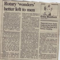 Rotary 'wonders' better left to men