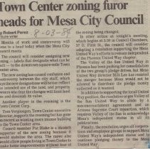 Town Center zoning furor heads for Mesa City Council
