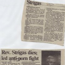 Rev. Strigas dies; led anti-porn fight