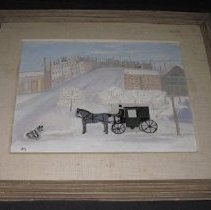 The horse and buggy scene