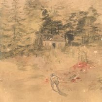 Miss Foster Working in the Cottage Garden