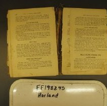 1988.45 Harland Interior Damage Loose Pages