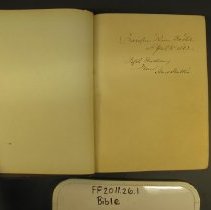 2011.26.1 Bible C E Foster Signed