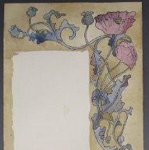 Bb2021.3.4 Watercolor Decorative Border Poppies