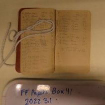 2022.3.1 Ffpapers Box 41 Diary Entries