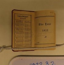 2022.3.2 Cara Foster Diary 1922 First Page