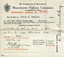 Henry Suckley's Driver's License
