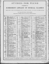 Sheet Music Back Cover