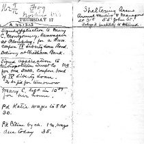 Page from RBS's 1918 Diary