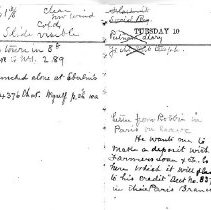 Page from RBS's December 1918 Diary