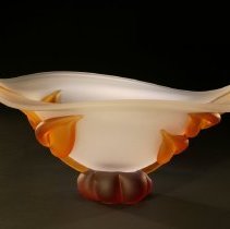 Rush Crystal and Amber Botanical Bowl, 2014