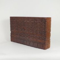 Untitled (Wood Plaque, Double-Sided with Figures)