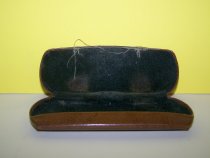 Leather and Cloth Eyeglasses Case