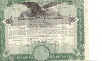 stock certificate for Chalanger Trust Oil and Refining Company