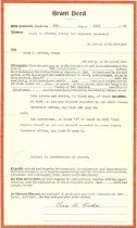 A grant deed for land in Los Angles County, California