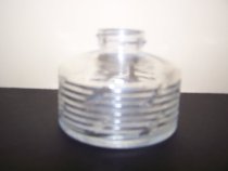 Fluted glass inkwell