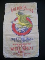 Golden Eagle Brand flour bag from the Eagle Flour Mills