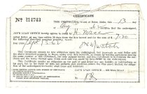Pawn slip from Jay's Loan Office, Boise, Idaho