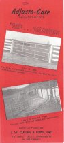 "The Gate that Fits"--Adjusto-Gate advertising brochure