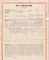 Mining Quit Claim between R.S. Gregg and R.C. Aiken