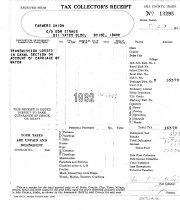 Farmers Union Tax Collector's Receipt