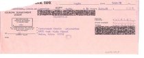Investment credit receipt from Idaho First National Bank