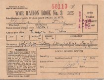 WWII Ration book