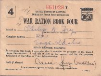 WWII Ration book
