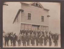 Odd Fellows Hall w/ members