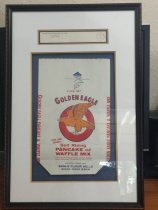 Framed Eagle Flour Mill bag