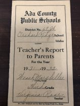 Report Card, 1931-32