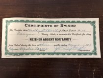 Attendance award for Dorothy Stillwell