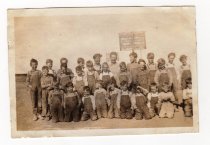 Lower grade boys posing at Pleasant View School