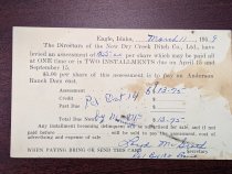 Post Card Receipt